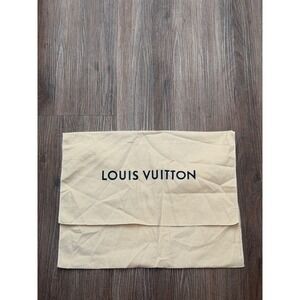 Louis Vuitton Tan Cotton Twill Dust Bag Large Handbag Storage Sleeve 18x14 Logo
